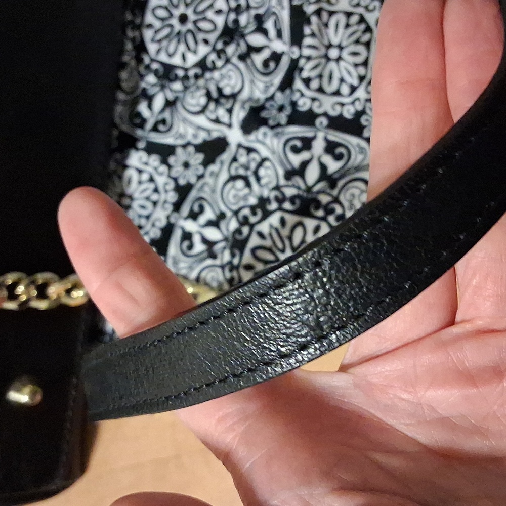 Anna Paola Black Leather Tote Bag - Picture 15 of 16
